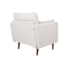 Arihana Fabric Arm Chair in Off-White Color