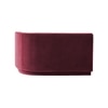 Izza Velvet 4 Seater Sofa in Maroon Colour