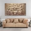 The Castle Decor Jesus Christ Last Supper Wall Art Set of 5 27x48 Inch