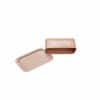 Galvanized Rectangular Butter Box In Orange Colour