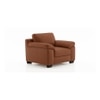 Esquel 1 Seater Leatherette Sofa in Tan Colour