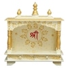 D'Dass Shri Sheesham Wood and Mdf Temple For Pooja In Home and Office