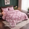 Pink Floral 4 Pcs Comforter Set With Queen Size Bedsheet With 2 Pillow Covers