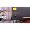 Fiona Yellow Cotton Shade Floor Lamp