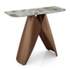 Aeris Metal Console Table in Saturn Spanish Ceramic Finish
