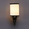 Devansh Metal Electric Wall Light in Antique Gold Colour with White & Black Shade Count of 1 Light