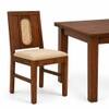 Globally Indian Sabine Solid Sheesham Wood 6 Seater Dining Table Set 6 Chairs Teal Blue