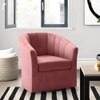 Accentrin Swivel Solid Wood Accentrel Chair in Dusty Colour