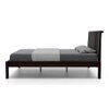 Alaca Solid Wood Queen Size Bed In Mahogany Finish