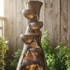 Brown Fiber Glass Magnum Lamp Water Fountain