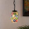 Jamison Multicolour Glass Single Hanging Light
