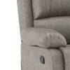 Lebowski Fabric Three Seater Recliner in Carbon Grey Colour