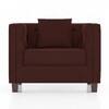 Windsor Premium 1 Seater Fabric Sofa in Deep Crimson Velvet Colour