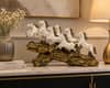 Seven Horse Royal Gallop Horse Sculpture in White Colour