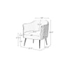 Celeo Solid Wood Accent Chair in Black Colour