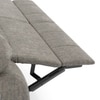 Griffin Fabric Two Seater Manual Recliner in Carbon Grey Colour