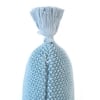 Moss Knit Cadet Blue Cotton Knitted Cushion Cover 12X20 Inches
