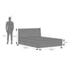 Basel Solid Wood Queen Size Drawer Storage Bed In Amber Walnut Finish
