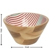 Ireka Home Ripple Acacia Wood Bowl with Enamel – Serving Bowl