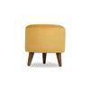 Freya Solid Wood  Ottomon in  Yellow Colour