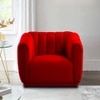 Rosa Fabric Sofa (Red)