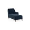 Abbey Sectional Sofa (Colour : Sea Port Blue Velvet, Cushion : Soft, Seater : Right Aligned 2 Seater + Right Aligned Chaise)