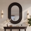 Rensa Solid Wood Mirror Frame In Dark Walnut Finish