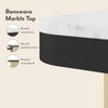 Filo Banswara Marble And Metal Nesting Coffee Table In Rough Gold Finish