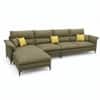 Aurora Sectional Sofa with Left Chaise Lounge Olive Green