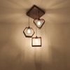 Clark Brown Solid Wood Cluster Hanging Light