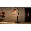 Multicolor Mosaic Glass Curvy Table lamp with Iron Base (EN23)