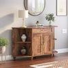 Ramore Solid Wood Sideboard in Teak Finish