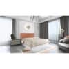Namah Engineered Wood Queen Size Bed In White Finish