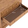 Tuscany Solid Wood Chest of 5 Drawers in Natural Teak Finish