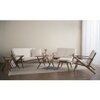Scandinavian Aston Three Seater Sofa Cocoa Finish