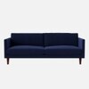 Tharoli Velvet 3 Seater Sofa in Navy Blue Colour