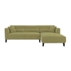 Right Aligned 2 Seater Right Aligned Chaise Lime Green Sofa Cover