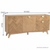 Scandinavian Loftus Sideboard Natural Wood Finish