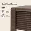 Linnea Solid Wood Side Table in Danish Walnut Finish