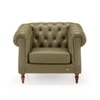 Fairmont 1 Seater Leatherette Sole in Olive Green Colour