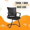 Kepler Brooks Dazzle Visitor Chair in Black Colour