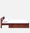 Monaco Solid Wood Queen Drawer Storage Bed In Honey Oak Finish