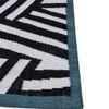 Jaipur Rugs Soft Tiger Pictorial Wool Polyester Dhurrie Rug White 6x9 ft In Ebony and Undyed White