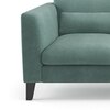 Lewis Sofa Set (Colour : Dusty Turquoise Velvet, Cushion : Soft, Seater : 2+1+1)
