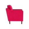 Menta Boucle Fabric Lounge Chair in Red Colour