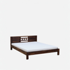 Misty Z Solid Wood Sheesham King Size Bed in Provincial Teak Finish