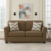 Sehran 2 Seater Sofa In Fabric Brown Color