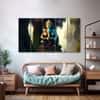 The Castle Decor Lord Ganesha Wall Painting Wooden Framed 27x48 Inch (Style 4)