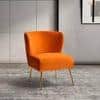 Rabel Accent Chair in Orange Colour