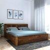 Sable Platform King Storage Bed In Brown Finish